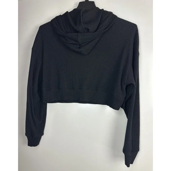 Alo Yoga Muse Ribbed 2 Piece Set Crop Hoodie Jogger Sweatpants Small *Read/Flaw - Picture 5 of 16